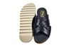 Leren Kruisband Slippers Heren - zwart foto 4