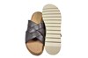 Leren Kruisband Slippers Heren - grijs bruin foto 4
