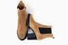 Comfortabele Trendy Chelsea Boots met Hak - naturel kleur foto 5