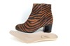 Comfortabele Zebra Print Korte Laarzen - camel zwart.. foto 5
