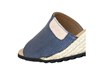 Espadrilles Slippers met Sleehak - blauw leer foto 5