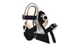 Designer Sandalen met Hak - zwart.. foto 5