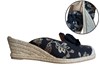 Retro print espadrilles - zwart foto 6