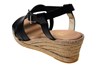 Espadrilles sandalen kruisband- zwart foto 6