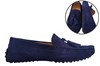 Originele Mocassins met Kwastjes - blauw suede foto 6