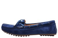 Zachte Mocassins Instappers - kobalt blauw in kleine sizes