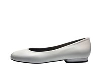 Witte leren ballerinas in kleine sizes