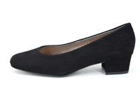 Pumps met Lage Hak - zwart suede in grote sizes