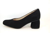Comfortabele Pumps - zwart suede in kleine maten