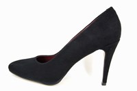 Hoge Hakken Pumps - zwart suede in kleine maten