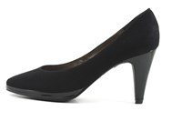 Zwart suede pumps in kleine maten