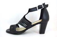 Sandalen met Hak en bandjes - zwart in kleine sizes