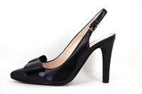 Zwarte Slingback Pumps met Hoge Hakken in kleine sizes