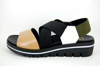 Leuke Comfortabele Sandalen - wit zwart beige olijf groen in grote maten