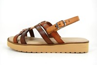 Zomerse sandalen - naturel bruin in grote maten