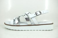 Sandalen - wit zilver in grote sizes