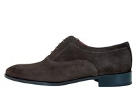 Stijlvolle heren veterschoenen - bruin suede in kleine sizes