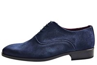 Nette Herenschoenen Blauw Suede in grote maten