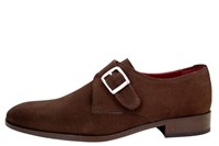 Monk Strap Schoenen - bruin suede in kleine sizes