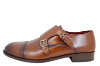 Monk Straps Schoenen - bruin leer in kleine maten