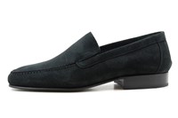 Zwarte suede heren instappers