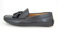 Originele Mocassins met Kwastjes - zwart leer in kleine sizes