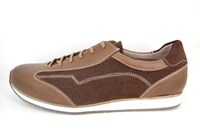 Heren sneakers - bruin in grote sizes