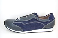 Heren sneakers - blauw in grote maten