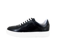 Luxe Leren Sneakers - zwart in kleine sizes