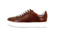 Luxe Leren Sneakers - bruin in kleine maten