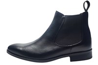 Nette Chelsea Boots Heren - zwart leer in grote maten