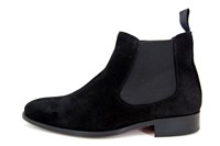 Stijlvolle Chelsea Boots heren - zwart suede in kleine sizes