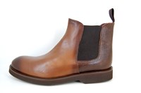 Chelsea Boots heren - bruin leer in grote sizes