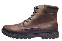 Combat Veterboots - bruin leer in kleine maten