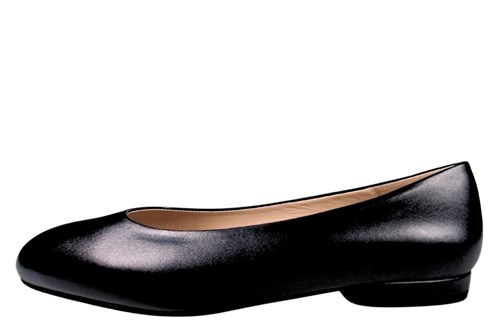 Zwarte gladde ballerina | Kleine | | Stravers Luxe Schoenen