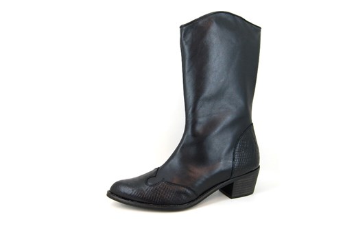 Western Laarzen met Hak en Rits - zwart