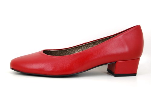 Rode Pumps met Lage Hak | Kleine Maten | Pumps | Luxe Schoenen