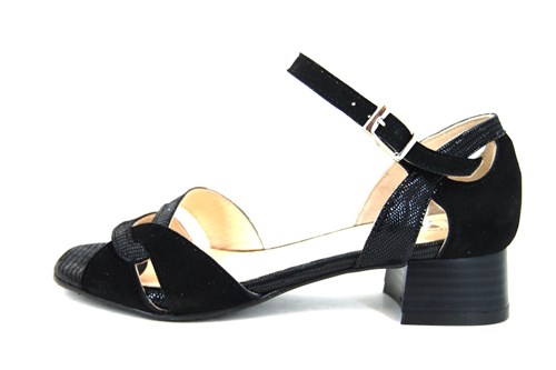 zwarte slippers met hak