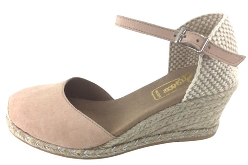 Planeet Kangoeroe meest Espadrilles met Sleehak - nude | Kleine Maten | Sleehakken | Stravers Luxe  Schoenen