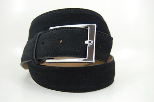 Zwart suede ceintuur