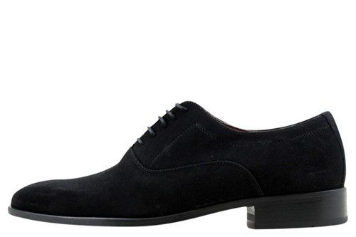 Stijlvolle nette zwart suede Grote Maten | Geklede | Stravers Luxe Schoenen