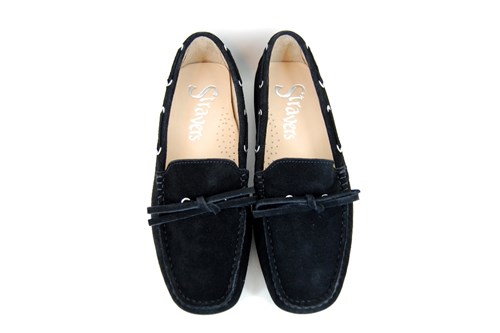 Dames Schoenen voor voor Platte schoenen voor Loafers en mocassins SCAROSSO Suède Elisa Loafers in het Bruin 