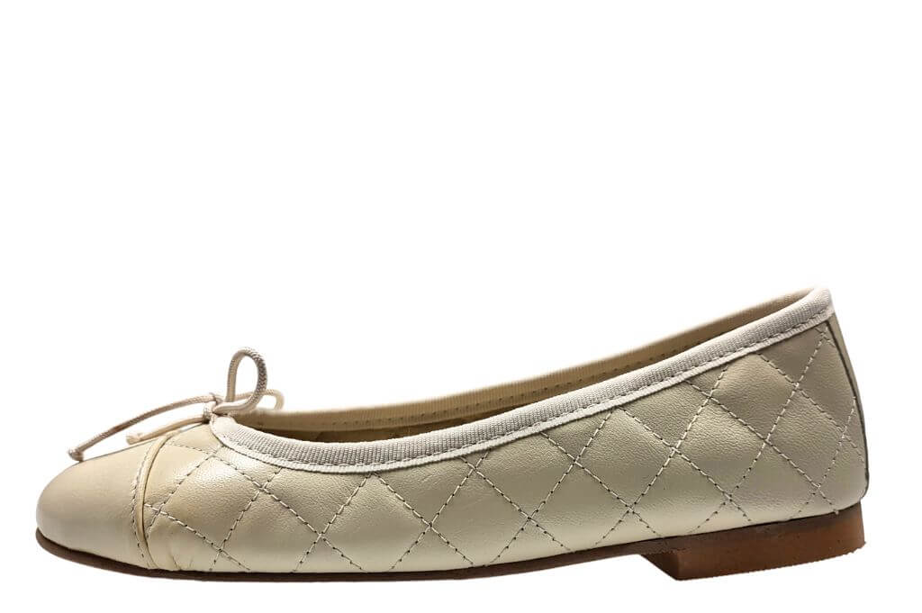 Luxe Ballerina Schoenen - creme | Maten | Trouwschoenen | Stravers Luxe