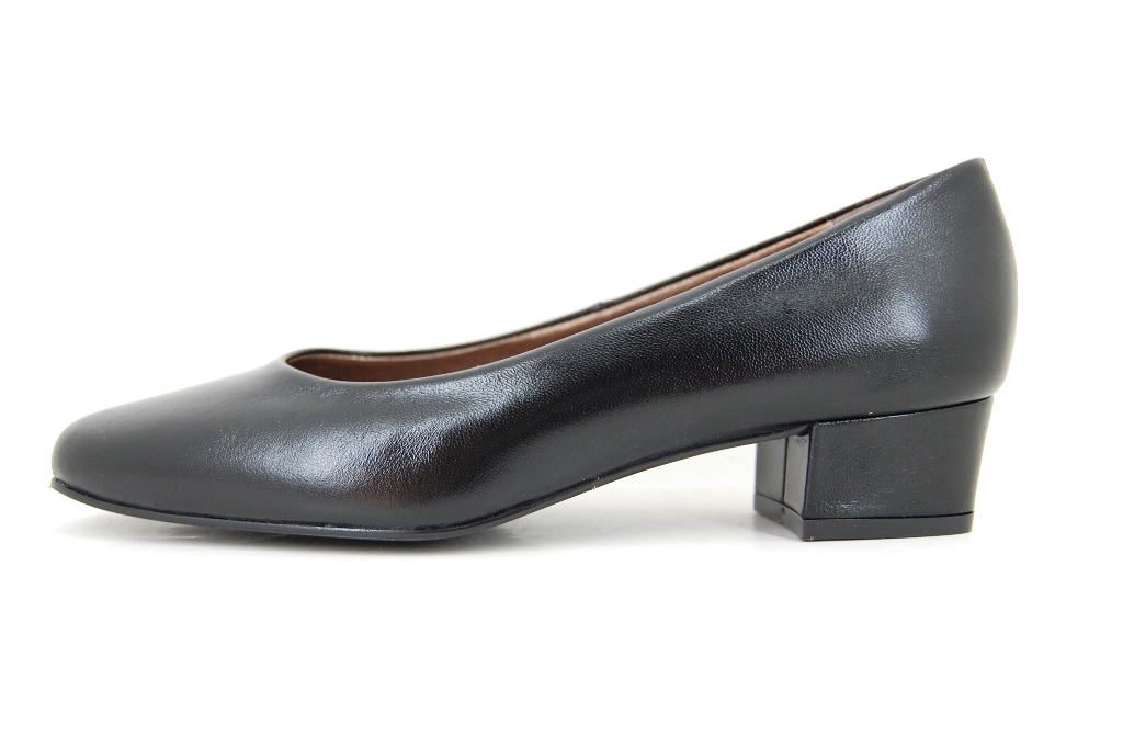 Vintage zwart leer lage hakken schoenen dames UK 4,5 EU 37,5 Maat US 7 Schoenen damesschoenen Pumps 