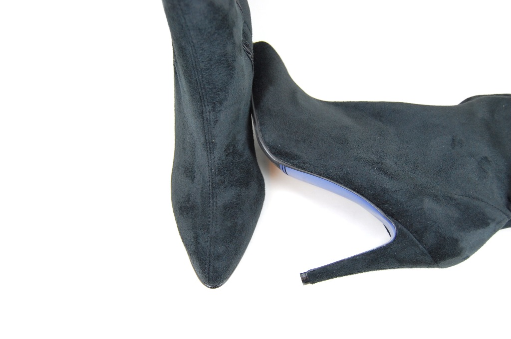 referentie Leeds Verdienen Lange Stretch Laarzen Hoge Hakken - zwart | Kleine Maten | Laarzen |  Stravers Luxe Schoenen
