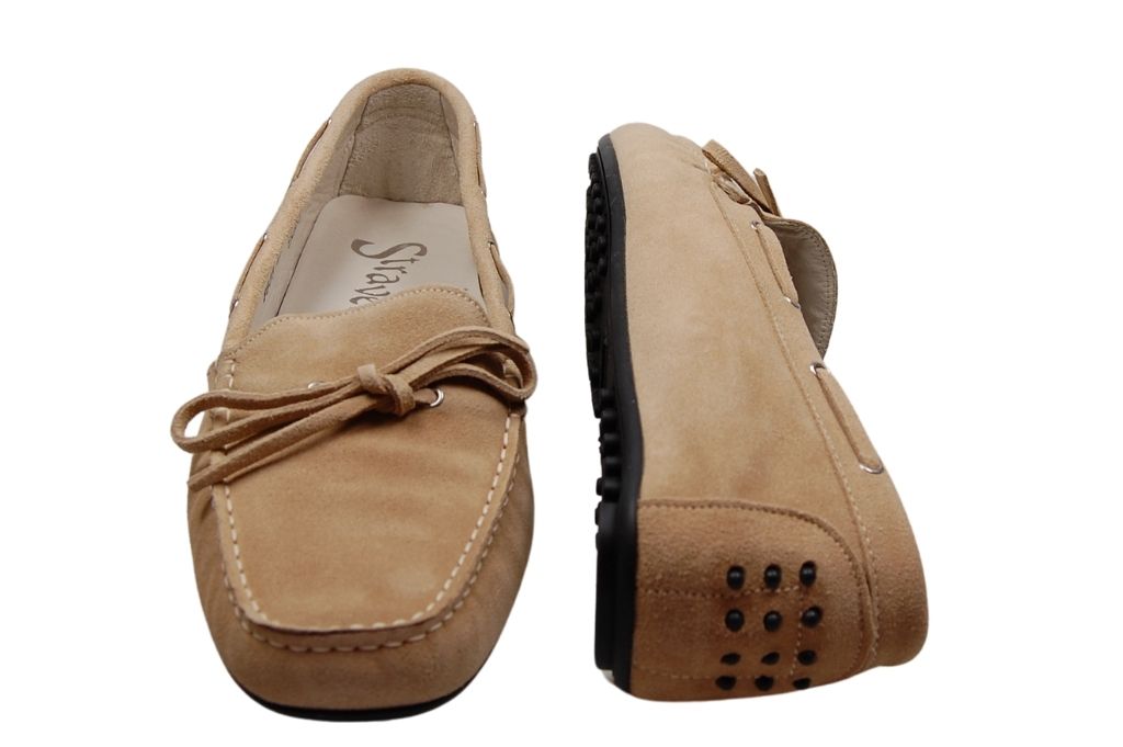 Calzamur Sportschoenen Beige in het Bruin Dames Schoenen voor voor Platte schoenen voor Loafers en mocassins 