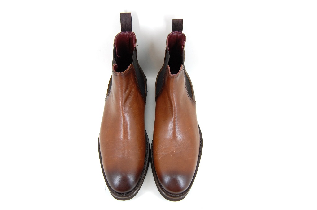 spiegel Afscheid lont Chelsea Boots heren - bruin leer | Grote Maten | Enkellaarzen | Stravers  Luxe Schoenen