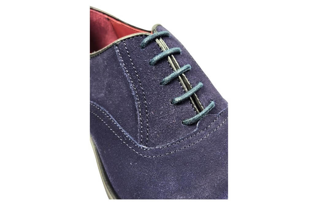 actie toelage Gevangene Blauw suede herenschoenen | Kleine Maten | Geklede herenschoenen | Stravers  Luxe Schoenen